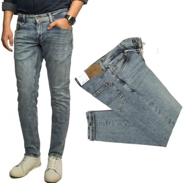 Mustang Oregon Tapered 412 spodnie jeansy W34 L32