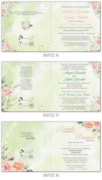 Геометрические свадебные приглашения на свадьбу BOHO HEARTS