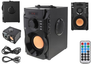 GŁOŚNIK PRZENOŚNY BLUETOOTH AUX USB RADIO BOOMBOX