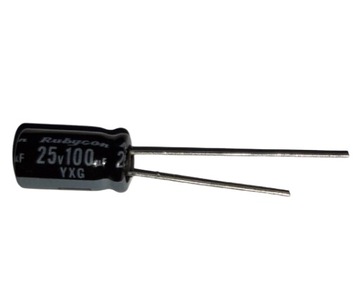 Kondensator RUBYCON YXG Low ESR 105°C 100uF 25V 20 szt.