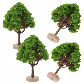 Model drzewka Diorama Akcesoria Mini drzewka 4 szt