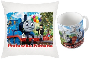 ZESTAW PODUSZKA I KUBEK TOMEK I PRZYJACIELE + IMIĘ