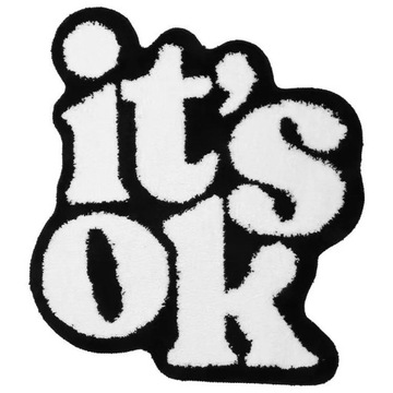 Nordic Letters It's OK Plush Rug Tufting Fluffy Living Room Area Carpet
