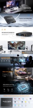 Карта захвата, запись видео, граббер 4K 60 Гц, USB 3.0