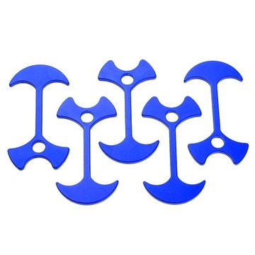 Пряжки для палаточных веревок Многофункциональная синяя веревка из рыбьей кости