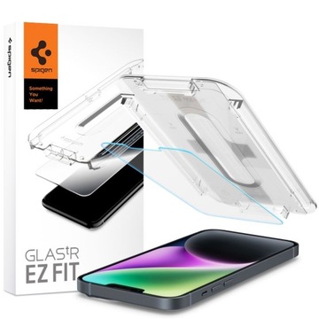 Szkło hartowane do iPhone 14 / 13 Pro / 13 Spigen Glas.tR EZ Fit + ramka