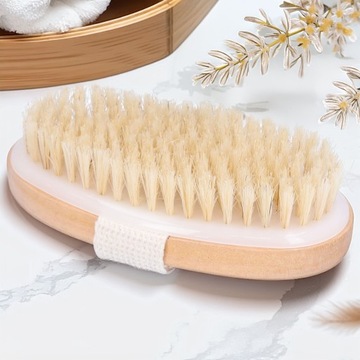 SZCZOTKA DO MASAŻU NA SUCHO I KĄPIELI 2W1 UJĘDRNIANIE SKÓRY