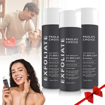3 butelki PAULA'S CHOICE 2% BHA Liquid EXFOLIANT 118 ml kwas