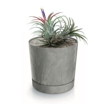 Doniczka osłonka okrągła Beton szary mat ø10,8cm