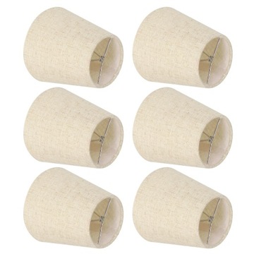 6 sztuk styl skandynawski E14 żyrandol abażur