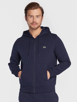 Lacoste Bluza Męska Kangaroo Pocket Blu Marine L