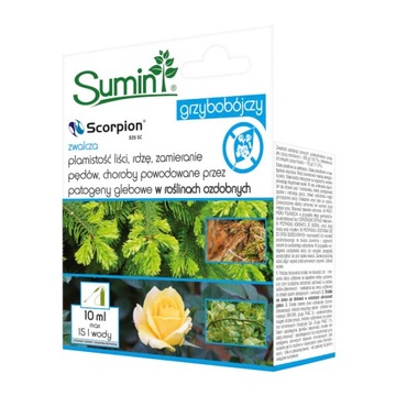 SUMIN SCORPION 325 SC GRZYBOBÓJCZY ROŚLINY OZDOBNE plamistość liści 10 ml