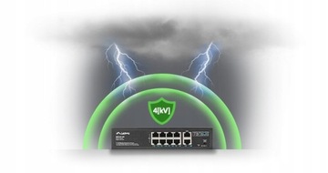 Коммутатор Lanberg 8X 100 МБ POE+/2X 1 ГБ