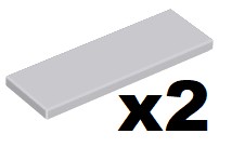 LEGO 69729 Tile 2x6 Jasny Szary 2 szt. NOWA
