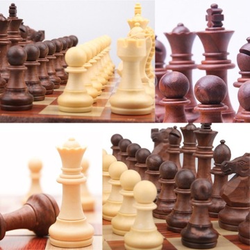 Стильный портативный складной магнитный шахматный набор 36x31 см