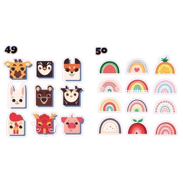 Наклейки мотивационные призы для детей 50 дизайнов