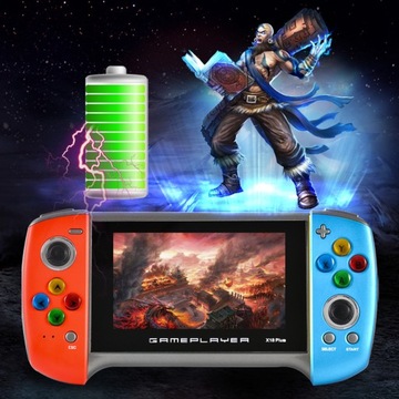 X18Plus 4,3-дюймовая портативная игровая консоль в стиле ретро с большим экраном