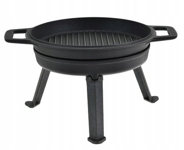 Чугунный охотничий казан-кастрюля для печонки 3в1 Rossner 12л MK603