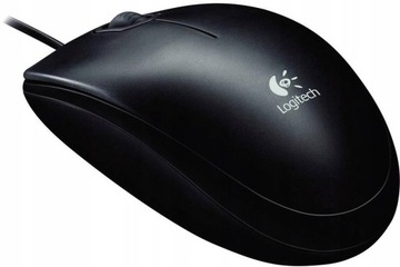 Mysz przewodowa LOGITECH B100 czarna USB 800 DPI