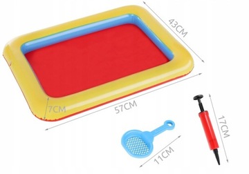 Кинетический песок 2 кг Цветные формы + насос для бассейна