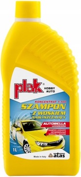 ATAS SZAMPON SAMOCHODOWY Z WOSKIEM PLAK 1L