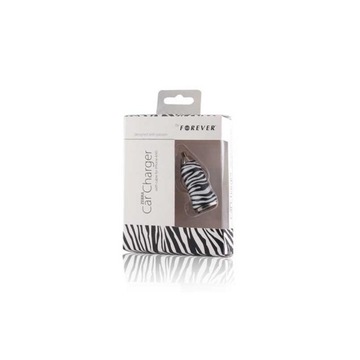 ZASILACZ SAMOCHODOWY USB FOREVER ZEBRA