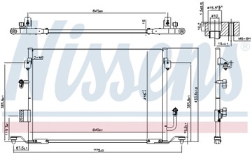 CHLADIČ KLIMATIZACE LEXUS ES 300 91- 3.0 I V6 2