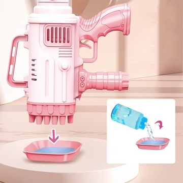 ПИСТОЛЕТ МАШИНА ДЛЯ МЫЛЬНЫХ ПУЗЫРЕЙ МИНИ БАЗУКА ГЕНЕРАТОР АКСЕССУАРЫ ЖИДКОСТЬ