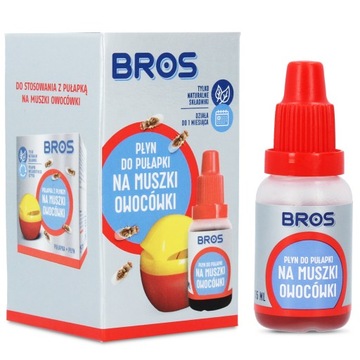 Płyn MUSZKI OWOCÓWKI 15 ml do Pułapki Środek Przeciwko MUSZKOM OWOCÓWKOM