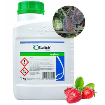 SWITCH 62.5 WG 1KG FUNGICYD MĄCZNIAK PLEŚŃ ZGNILIZNA MALINA TRUSKAWKA