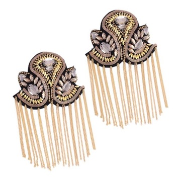 Epolet Fringe Tassel Link Chain Dżetów 2 szt. Moda