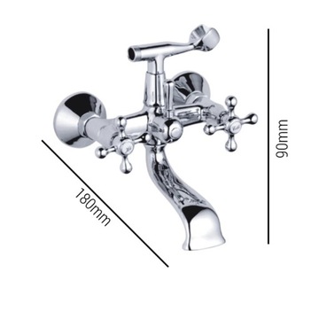 BATERIA WANNOWA ZXC 4500-3 CHROM RETRO + ZESTAW