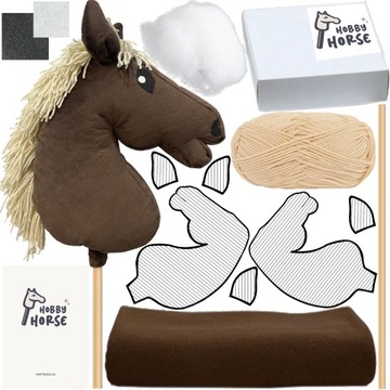 Hobby Horse Zestaw duży box dla początkujących koń A3 XXL zrób to sam - DIY