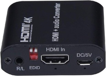 HDMI Toslink RCA Jack 3,5 мм 4K аудио экстрактор