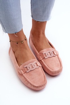 МОДНЫЕ ЖЕНСКИЕ МОКАСИНЫ ЗАМШЕВЫЕ, СВЕТЛО-РОЗОВЫЕ 38