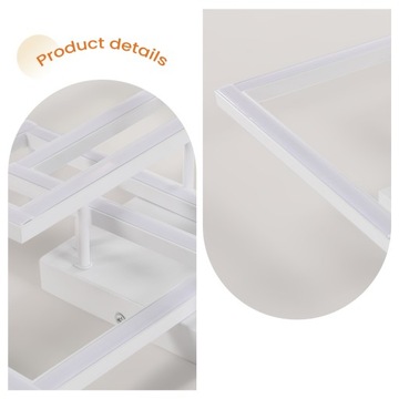 ПОТОЛОЧНЫЙ СВЕТИЛЬНИК С РЕГУЛИРУЕМОЙ РЕГУЛИРОВАНИЕМ СВЕТОДИОДНОЙ САМОЛЕТКИ, БЕЛЫЙ ПОДВЕСНОЙ СВЕТИЛЬНИК, ЛЮСТРА, ДИСТАНЦИОННЫЙ