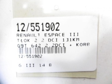 ESPACE III PÍST OJNICE 2,2 DCI 131KM G9T642