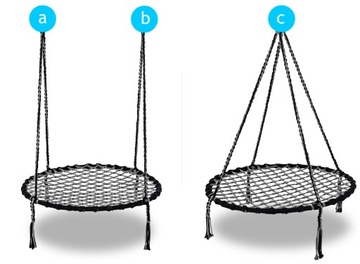 Садовые качели ГНЕЗДО АИСТИ для детей БИНГО большие 100СМ обруч МЕТАЛЛ