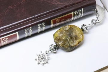 ЗАКЛАДКА, уникальный ЯНТАРЬ, руль-дельфин