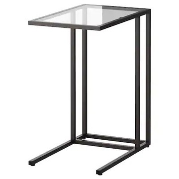 IKEA VITTSJO Stolik pod laptopa Czarnobrąz 35x65cm