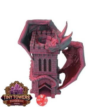 Дракон на башне - маленькая башня для игры в кости - Fates End Wyvern Tiny Towers Dice Tower