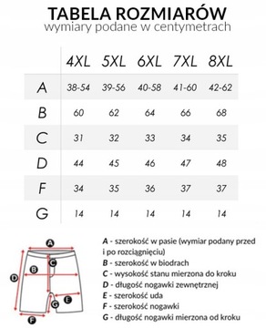 Spodenki Kąpielowe Plażowe Szorty Męski 6824-3 5XL