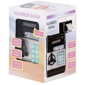 ЭЛЕКТРОННЫЙ АТОМАТ ДЛЯ ДЕТЕЙ БЕЗОПАСНЫЕ БАНКНОТЫ МОНЕТЫ С ПИН-кодом