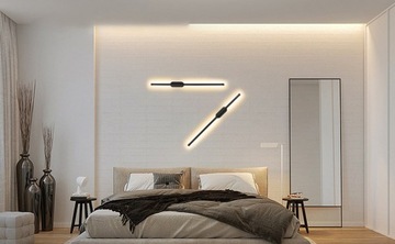 СВЕТОДИОДНЫЙ НАСТЕННЫЙ СВЕТИЛЬНИК СОВРЕМЕННЫЙ ЛИНЕЙНЫЙ НАСТЕННЫЙ СВЕТИЛЬНИК 60 СМ