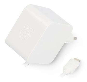 Raspberry Pi 27W USB-C Power Supply - oficjalny zasilacz USB C 5,1V / 5A