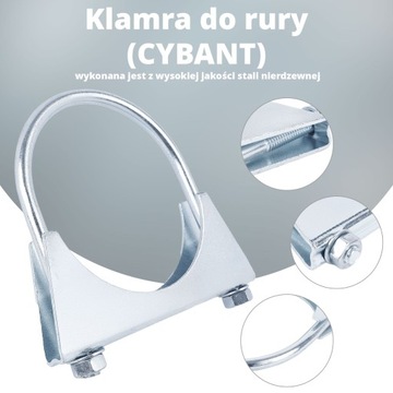OBEJMA CYBANT ZACISK KLAMRA JARZMO M8x85mm