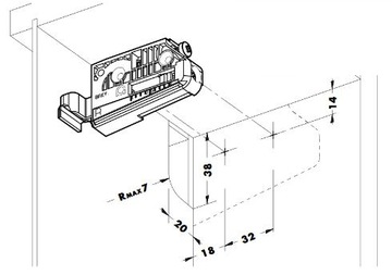 МЕБЕЛЬНЫЕ ПОДВЕСКИ CAMAR 806 КОМПЛЕКТ ЛЕВЫЙ + ПРАВЫЙ