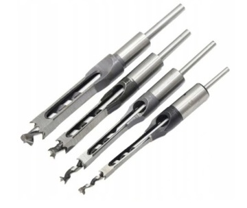 ZESTAW WIERTEŁ WIERTŁA DO DREWNA KWADRATOWE 4 SZT.