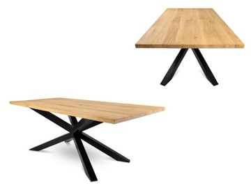 Стол журнальный, ДУБ TABLE 240x100, Индустриальный для офиса
