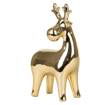 РОЖДЕСТВЕНСКИЙ ОРНАМЕНТ РОЖДЕСТВЕНСКИЙ ОЛЕНЬ ДЕКОРАТИВНЫЙ ЗОЛОТО 16,3 СМ